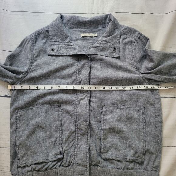 Prana Size L Snider Jacket Gray Lightweight Outdoor Hiking Casual Travel - Picture 5 of 8